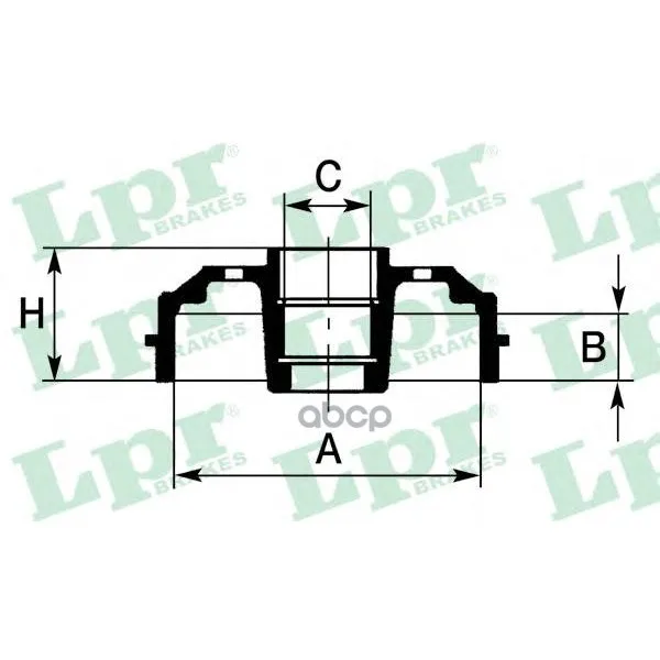 Барабан Тормозной Renault Logan/Clio/Megane(D=203mm) С Подш. Lpr 7d0665c Lpr арт. 7D0665C