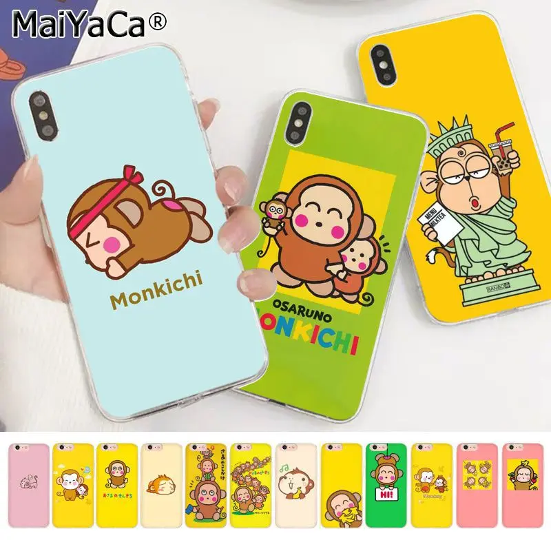 Чехол для телефона MaiYaCa osaru no Monkichi с милым мультяшным рисунком обезьяны Apple iphone 11 pro