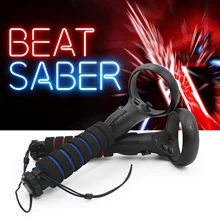 Dual Lightsaber Handles Extension Grips for Oculus Quest 2, Quest or Rift S Controllers Playing Beat Saber Games