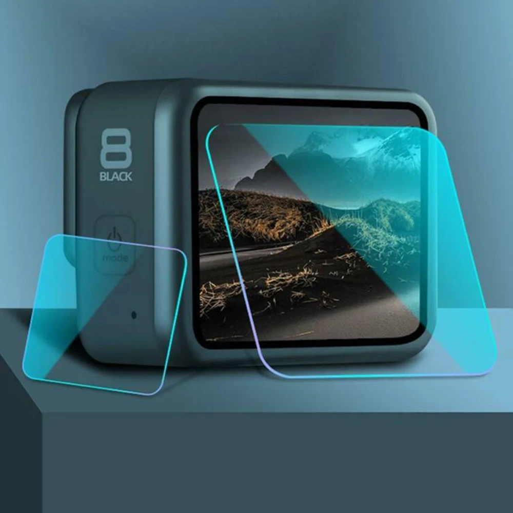 Защитная пленка для экрана для камеры Gopro 8 HD, аксессуары для камеры из закаленного стекла, новинка и высокое качество