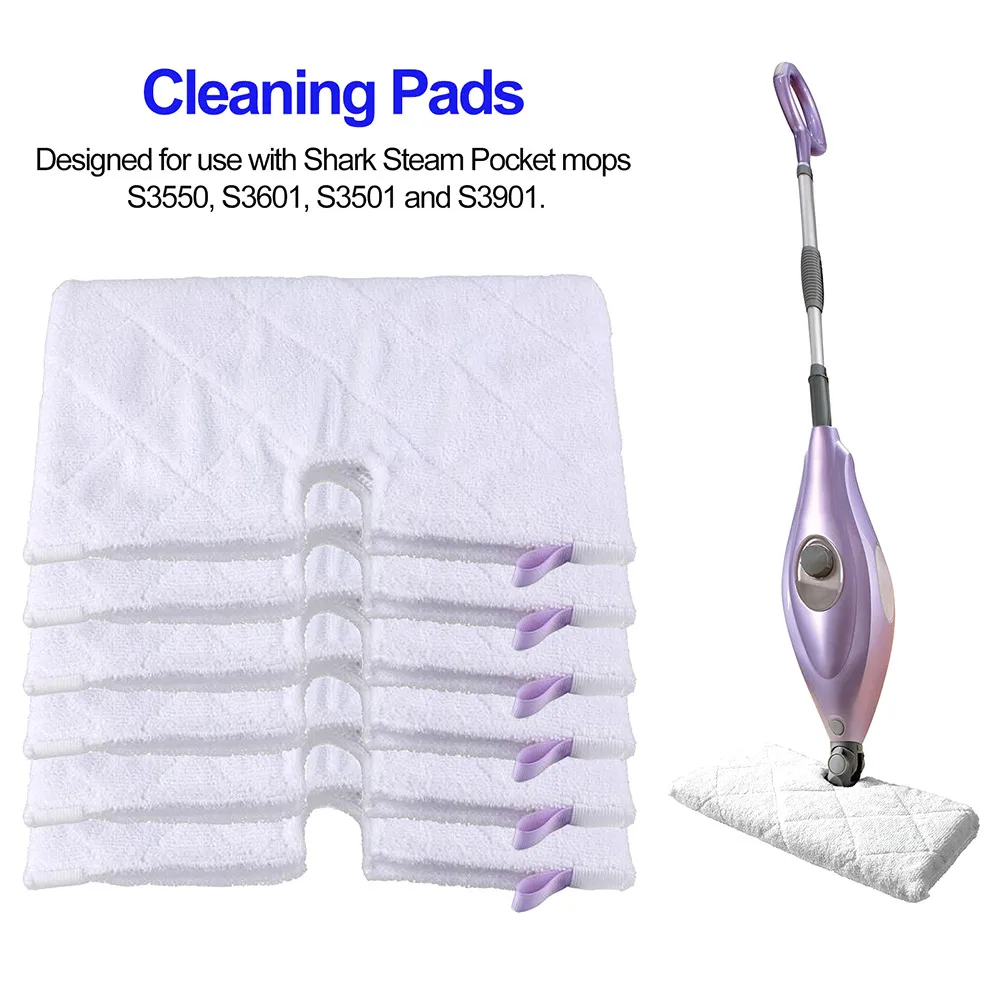 Washable Replacement Cleaning Pads for Shark Steam Mop S3501 S3601 S3550 S3901 