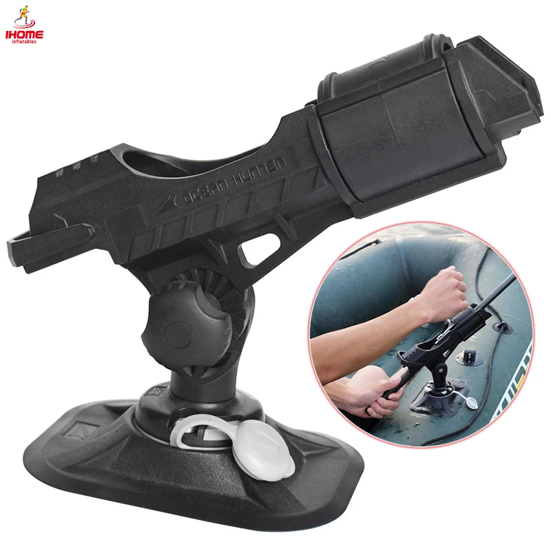 Fishing rod holder inflatable boat accessory dinghy raft fishing tool 360� rods holder pvc sup board kayak angling utensil