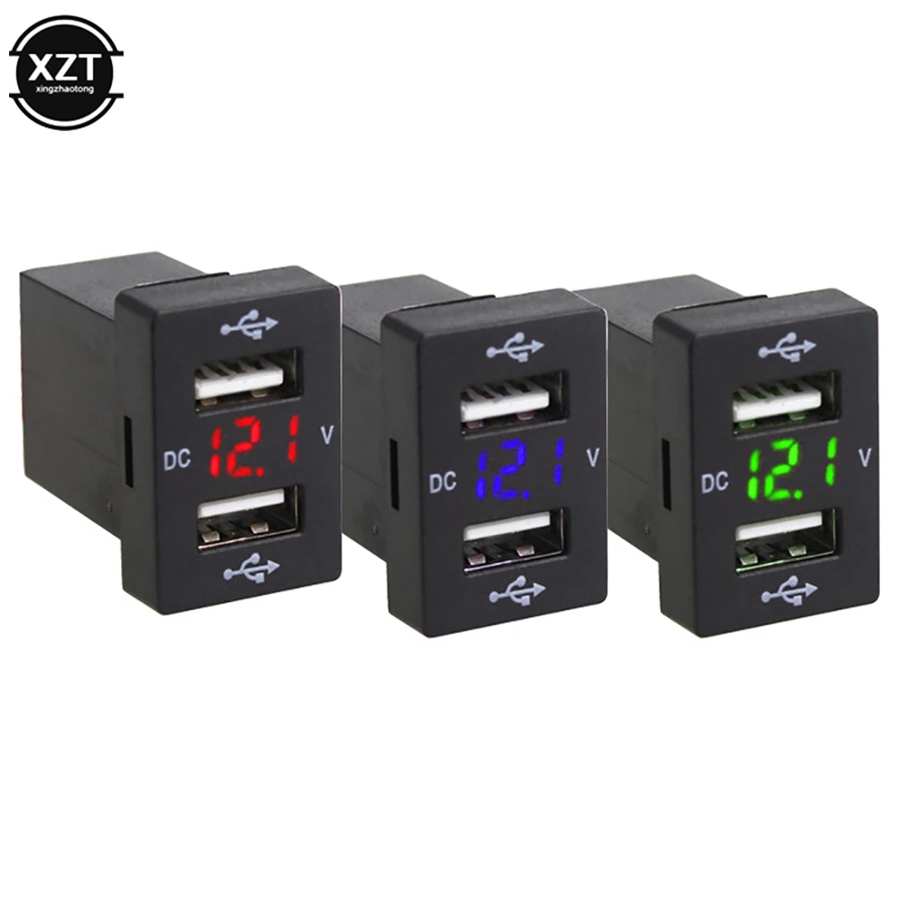 2.1A двойное USB Автомобильное зарядное устройство 12 24 в рекламный светодиодный