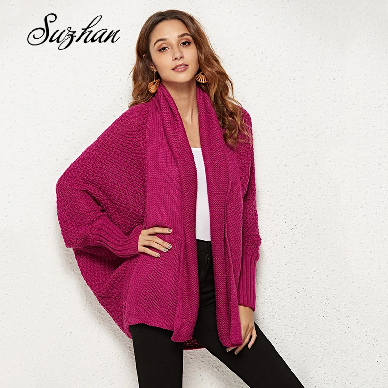 

Suzhan Knitted Women Autumn Sweater 2019 Winter Women Jacket Korea Loose Casual Thick Warm knit Short Cardigan Sweater Student