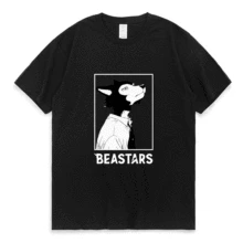 

Beastars Legoshi Print Tee Shirt Youth Daily Casual Fashion T-shirt Short Sleeve Men Women Street Kawaii Pure Cotton T Shirt Man