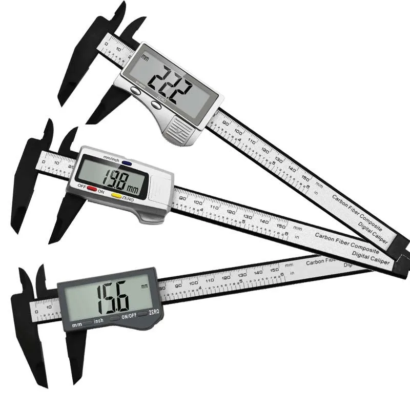 

Full-screen Electronic Vernier Caliper 0-150mm LED Electronic Digital Caliper Gauge Micrometer Measuring Tool Digital Ruler Blac