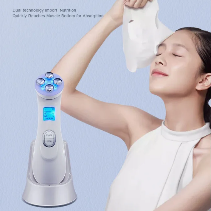 

Anti-aging Machine, LED Photon Skin Care EMS Mesotherapy Electroporation Skin Rejuvenation Remove Wrinkle Lift Tighten Beauty