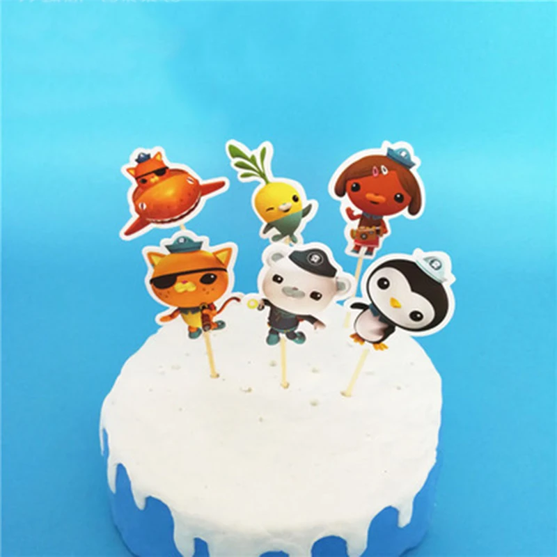 Octonauts тема вечерние украшения барнакулы Kwazii песо бумажный стаканчик, тарелка, шляпа, Детские воздушные шары для вечеринки на день рождения
