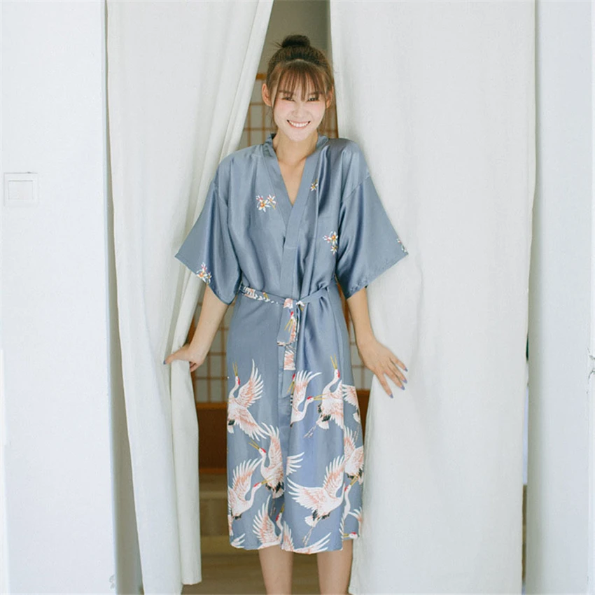 Haori кимоно в японском стиле Yukata винтажные ретро вечерние с краном азиатская
