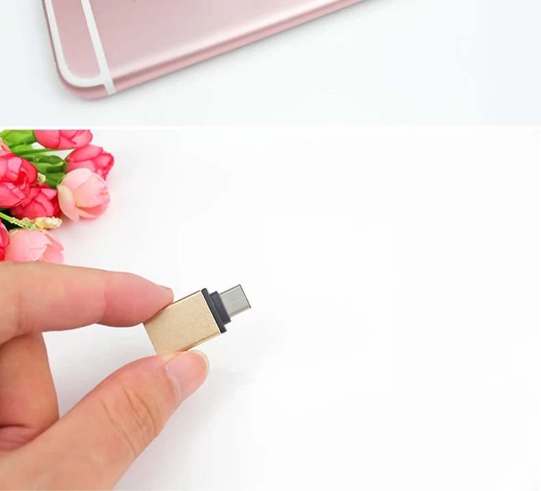 USB Type c OTG адаптер для синхронизации данных конвертер samsung galaxy A50 A60 a70 S10 S9 S8 Black shark 2