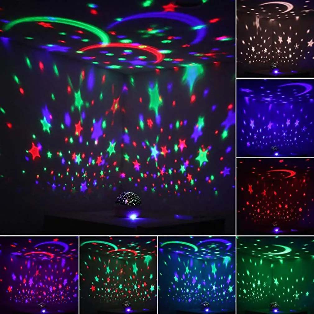 

Small Ball Star Rotating Projection Lamp Baby Sleeping Underwater World Led Lights Dreamy Night Light Colorful Night Light