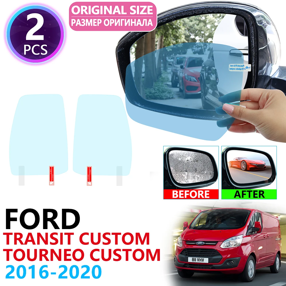 

for Ford Transit Custom Tourneo Custom 2013~2019 Full Cover Rearview Mirror Anti-Fog Rainproof Anti Fog Film Car Accessories