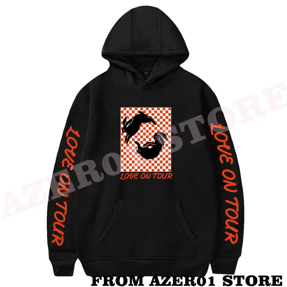 

Love On Tour 2021 Merch Hoodies Winter Holiday Men/Women Hooded Sweet Streetwear HIP HOP The Hooded Long Sleeve