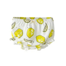 Мягкие повседневные модные милые кружевные трусики для маленьких девочек детские трусы с принтом, детские трусы