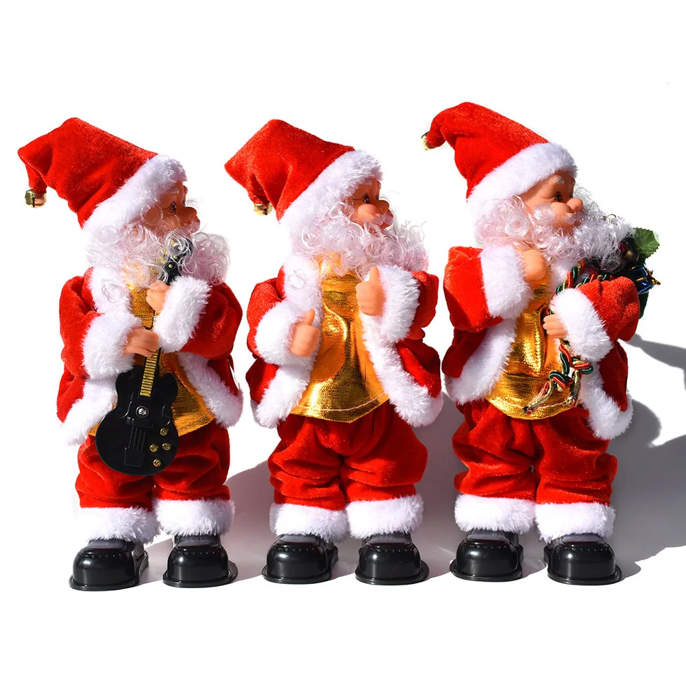 Электрический Рождественский Санта-Клаус игрушка встряхнуть бедра кукла музыкальный подарок для детей Дети VJ-Drop