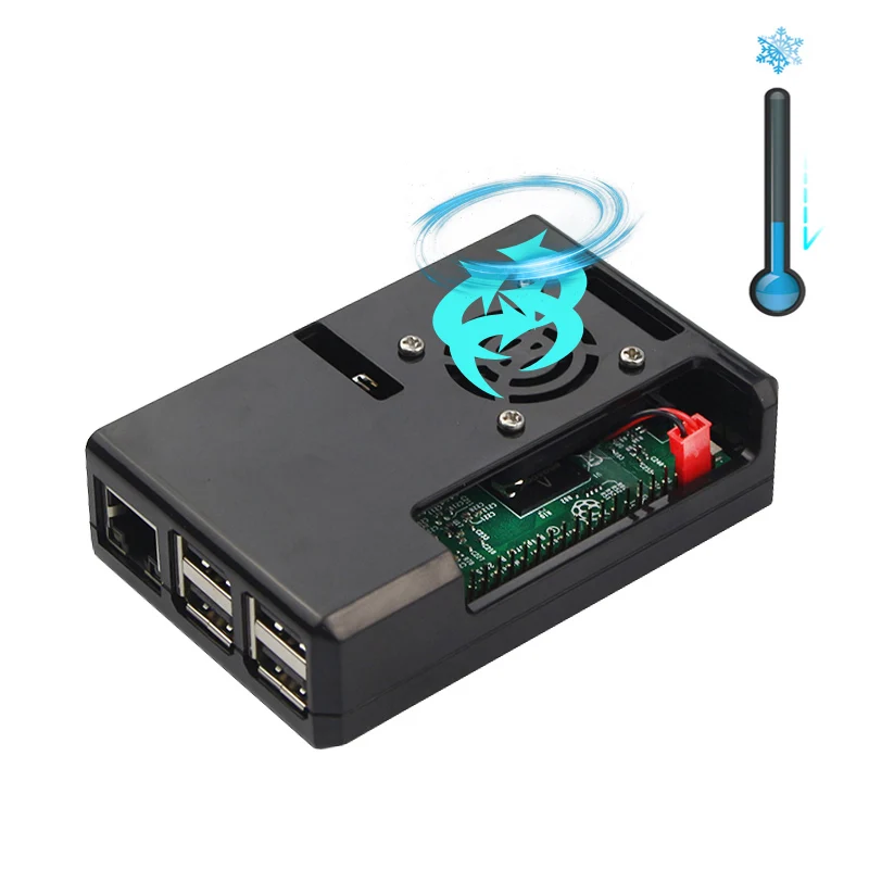 Raspberry Pi 3 ABS чехол Пластик коробка черный/прозрачный Цвет Корпус Совместимость с