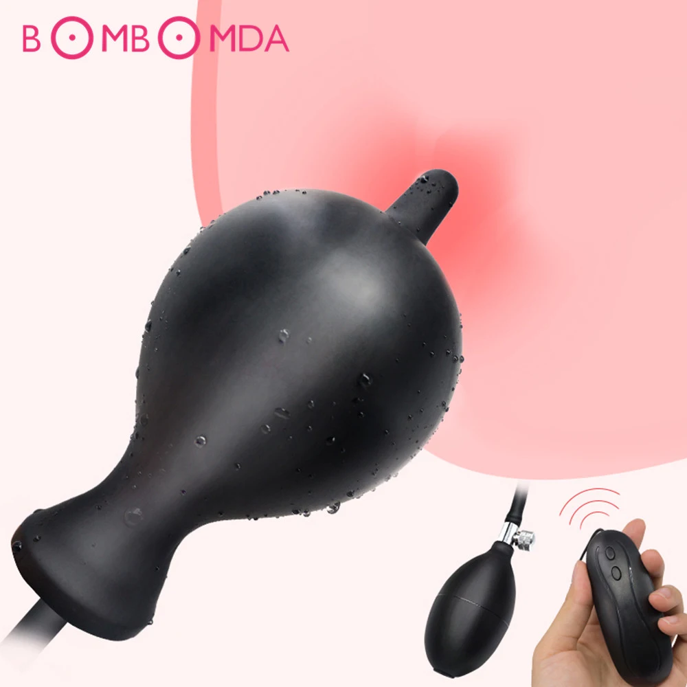 10 Speed Inflatable Anal Vibrator For Adult Dilator Expandable Huge Big Dildo Butt plug Sex Toys Men Prostate Massager | Красота и