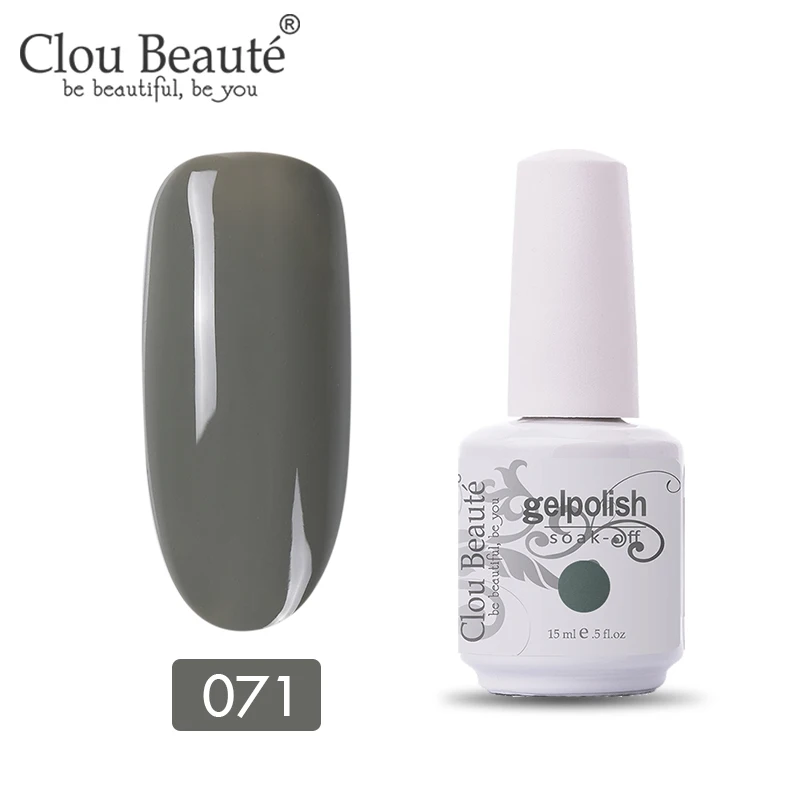 Гель-лак Clou Beaute Vernis, УФ-краска, сделай сам, лак для ногтей, гибридный, 15 мл, розовый, красный, фиолетовый цвета, УФ-яркий и блестящий Гель-лак - Цвет: 11071