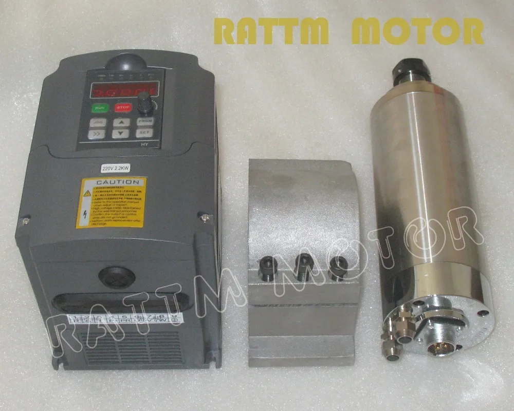 1.5KW Water-cooled spindle motor 220V/ ER11/ 24000...