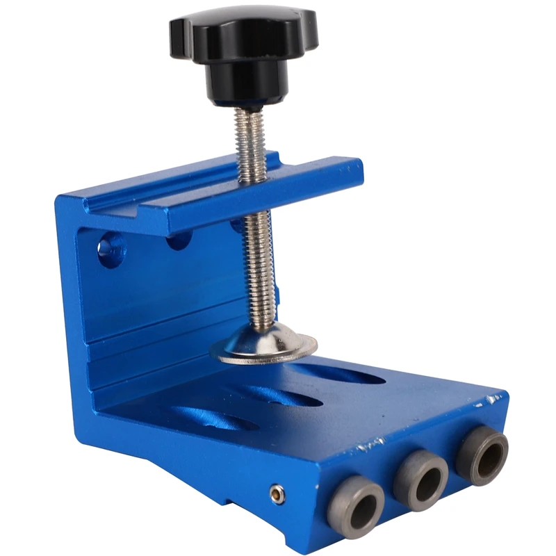 

Woodworking Oblique Hole Drill Locator Wood Assembled Punchers Hole Punching Fixtures Tools Guide Clamp Locator Set Blue