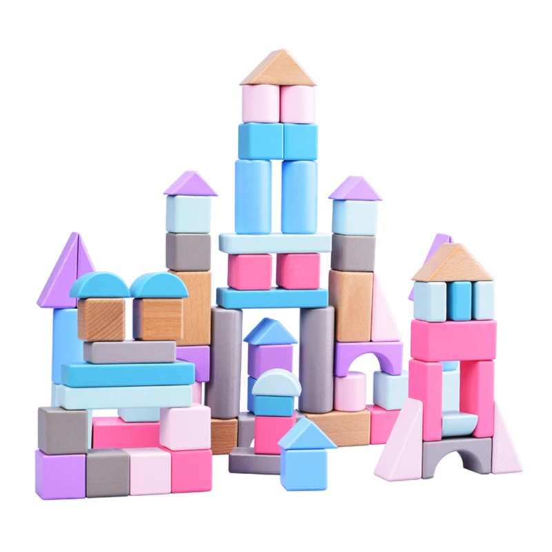 wooden toy wooden building blocks