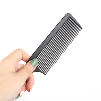 

1Pcs Professional Black Hairdressing Hair Styling Salon Carbon Tail Combs Heat Resistant Hair CuttingComb Antistatic CombTool