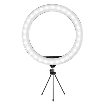 

12Inch Selfie Ring Light LED Studio Camera Video Live Makeup Ring Lamp Dimmable with Desktop Tripod