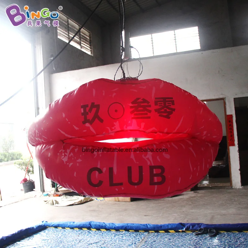 Специальный дизайн 1,2 м надувные красные губы воздушный струйный светильник Модель губ День Святого Валентина или Свадебная вечеринка игрушки