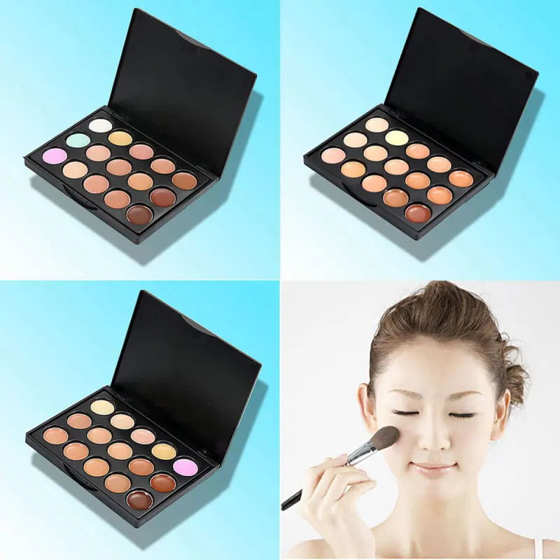 

New Special Professional 15 COLOR Concealer Facial Care Camouflage Face Cream Makeup Palette High Quality DFDF