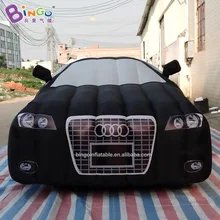 Современный дизайн надувной черный автомобиль длина 5 м/автомобиль надувная копия рекламирования для украшения игрушки