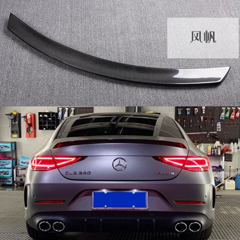

Задний спойлер для багажника Mercedes Benz CLS Class W257 C257 CLS400 CLS550 AMG 2018 2019 2020 ABS, автомобильный Стайлинг