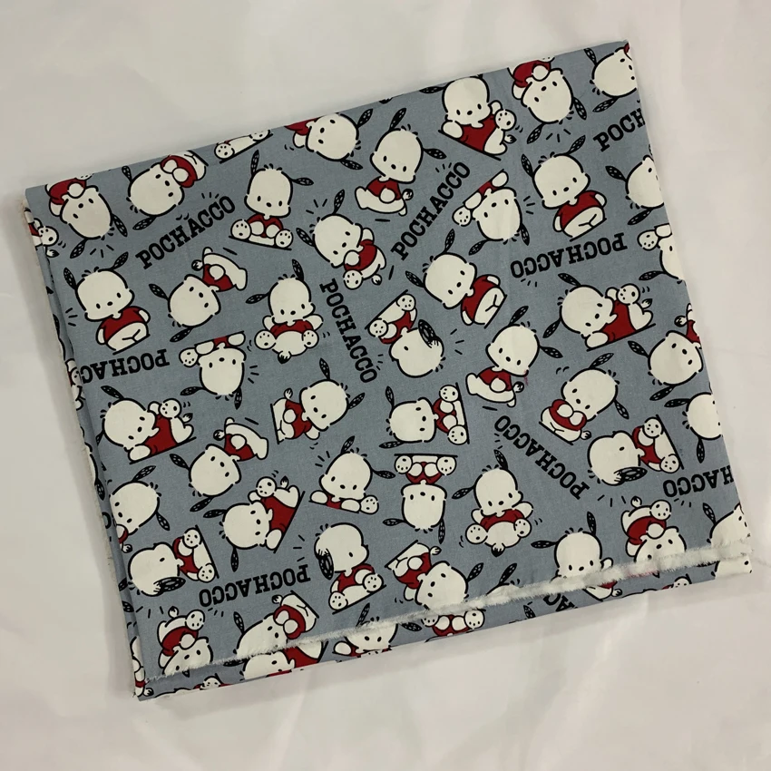 Pochacco собака печатная ручная работа пэтчворк хлопок холст ткань швейная подушка для сумки Diy скатерть-занавеска диван 91 см* 145 см