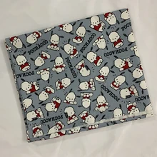 Pochacco собака печатная ручная работа пэтчворк хлопок холст ткань швейная подушка для сумки Diy скатерть-занавеска диван 91 см* 145 см