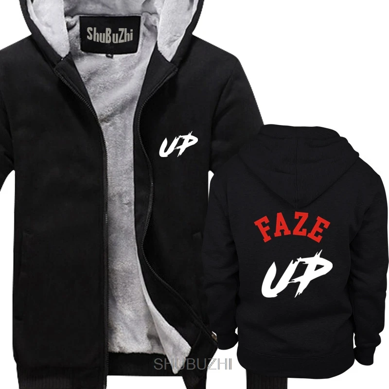 Faze Up Infinite Ghost мужские плотные толстовки Advanced Warfare Gaming hoody Cool casual pride мужская толстовка с капюшоном sbz6210 - Цвет: thick black