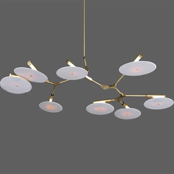 

Modern Led Chandelier Lighting Droplight Molecular UFO Gold Chandeliers Dining Room Living Room Lustre Home Deco Light Fixtures