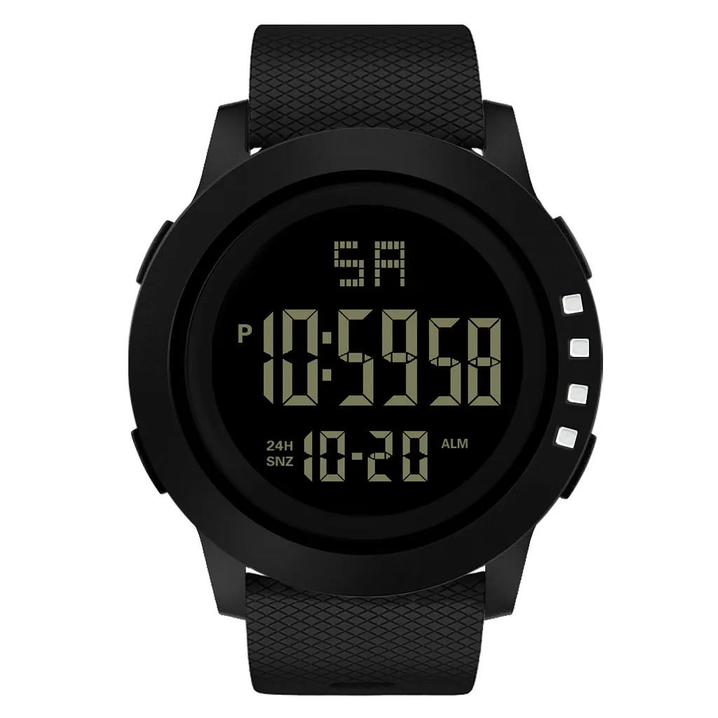 

Fashion Luxury Mens Watches Analog LED Digital Waterproof Military Sports Wrist Watch Clock Silicone Band Relogio Masculino