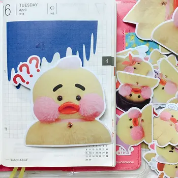 

23Pcs/Lot Cartoon Cute Glasses Duck Sticker DIY Craft Scrapbooking Album Journal Happy Planner Decorative Stickers