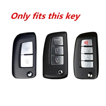 Custodia per chiave auto in lega di zinco per Nissan Qashqai J11 Xtrail Murano MAXIMA ALTIMA Juke Micra Tiida Pulsar2014-2018 portachiavi - Custodia per chiave auto in lega di zinco per Nissan Qashqai J11 Xtrail Murano MAXIMA
