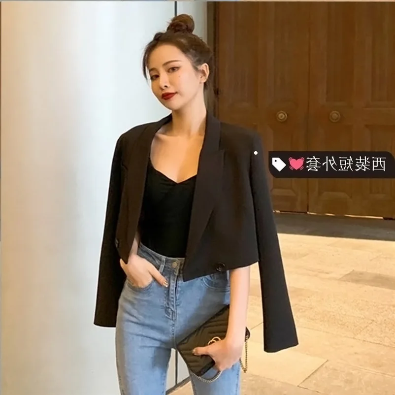 

Versitile Fashion Casual Short Suit Jacket Online Celebrity Suit High Quality Korean Spring Clothing New Style Fashion WOMEN'S D