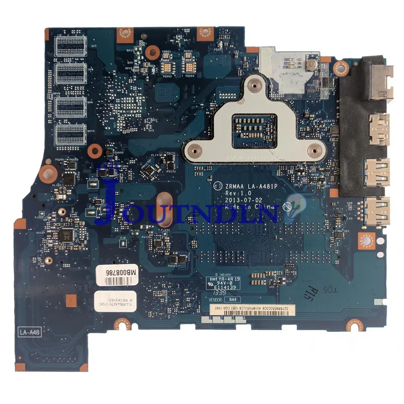 JOUTNDLN для TOSHIBA SATELLITE E55 E55T Материнская плата ноутбука K000151580 W/I5-4200U cpu ZRMAA LA-A481P DDR3