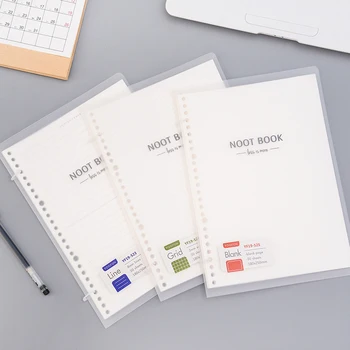 

3 Pcs New Design Loose-Leaf Stationery Notebook B5 Detachable Refill Paper Simple Creative Travelers Ring Bind Book Wholesale