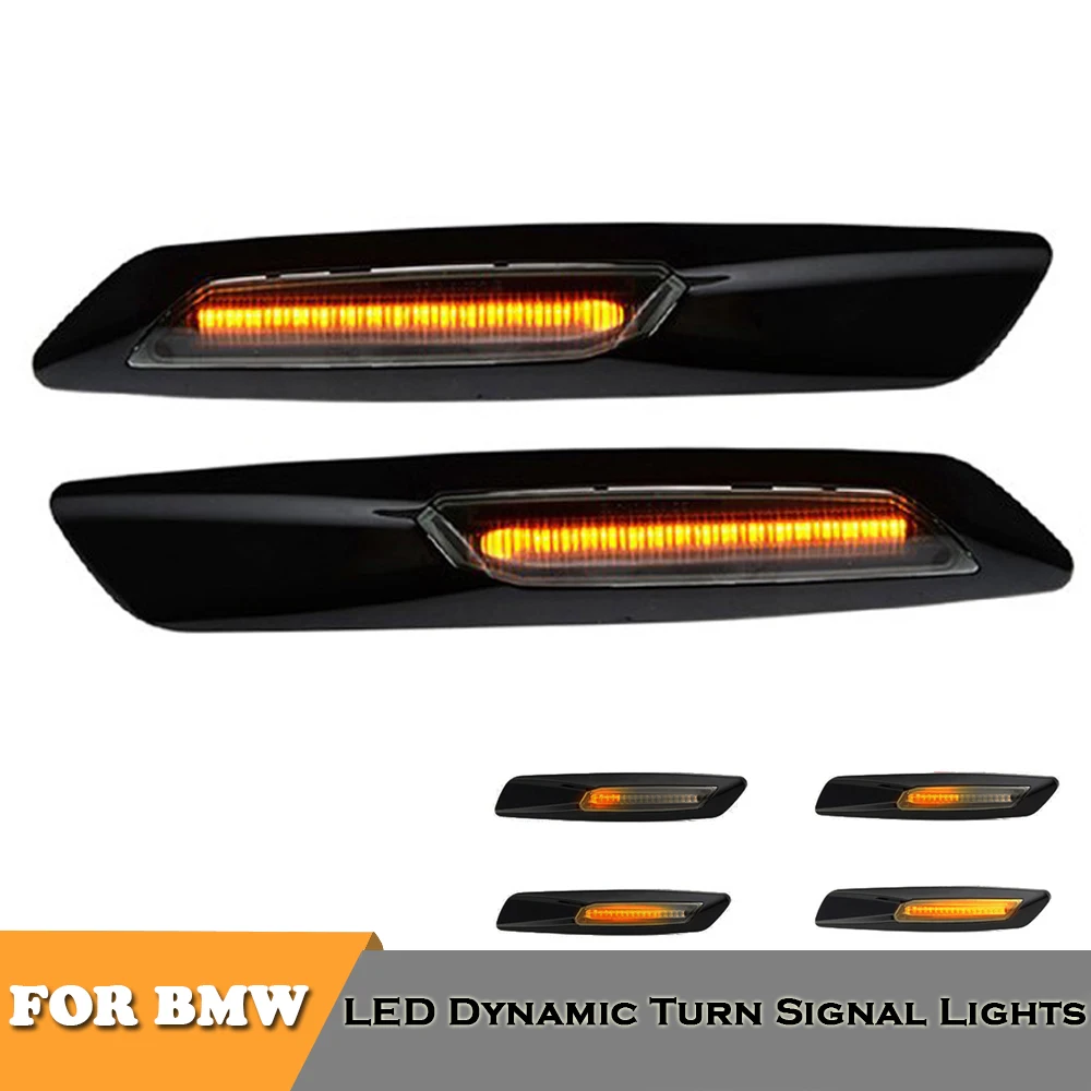 

led side marker turn signal indicator dynamic lights for BMW E81 E82 E87 E88 E90 E91 E92 E93 E60 E61 X1 X2 E84 E83