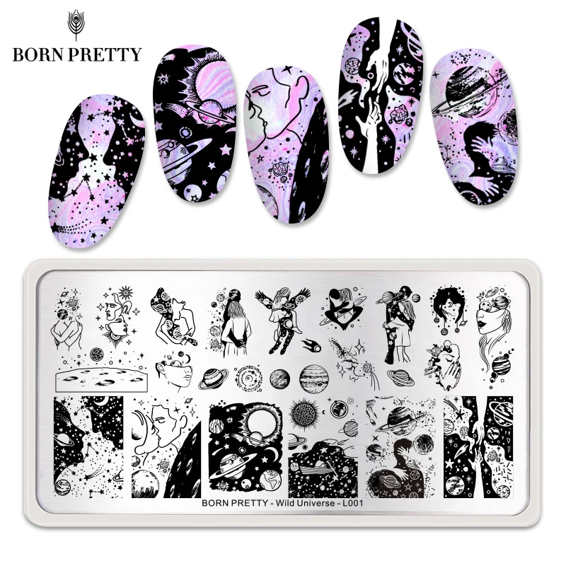 BORN PRETTY штампованные пластины для ногтей тема любви ко Дню Святого Валентина 304