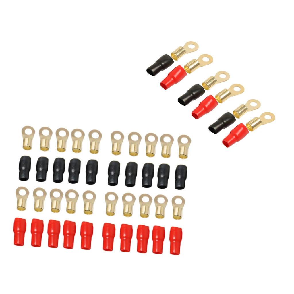 13 Pairs 4/1/0 AWG Gauge Ring Terminals Wire Connector Kit Positive+Negative