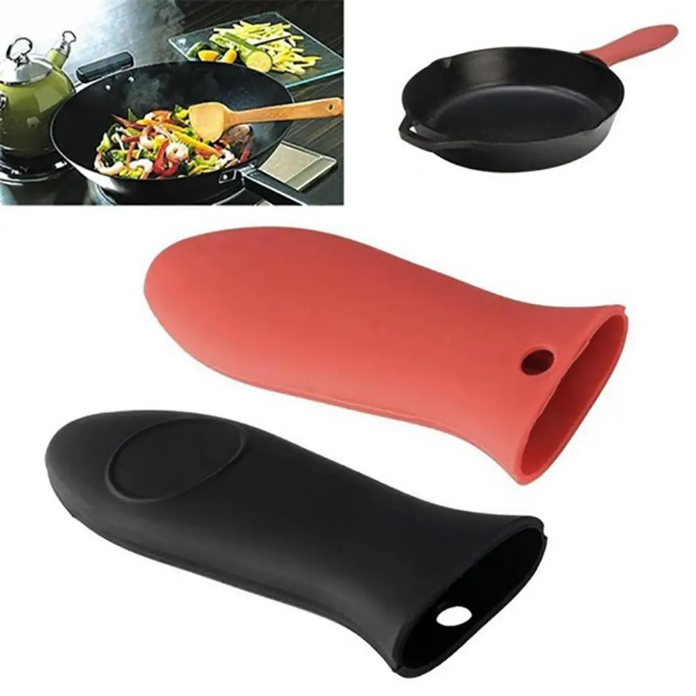 New Heat Resistant Anti Slip Silicone Pot Pan Handle Cover Sleeve