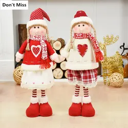 2020 новые рождественские украшения для дома красивые рождественские куклы для девочек Новогодний подарок для детей рождественские фигурки