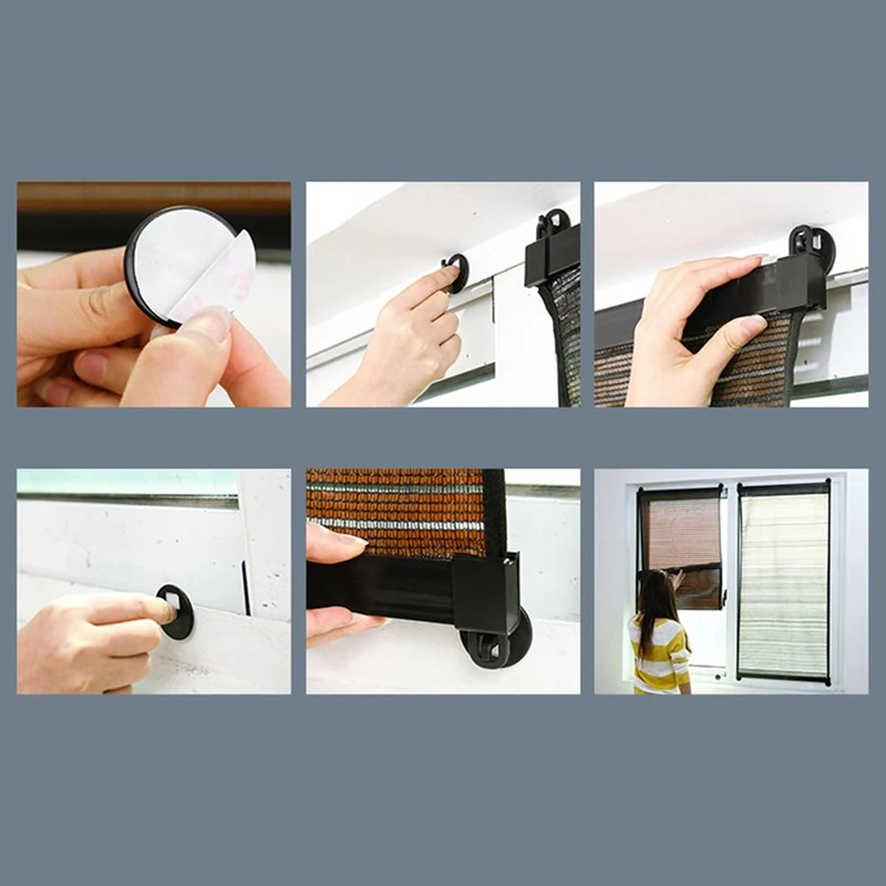 Hot New Window Curtains 1pcs Home Decor Portable Curling Bedroom Car Durable Sunscreen Sunshade | Дом и сад