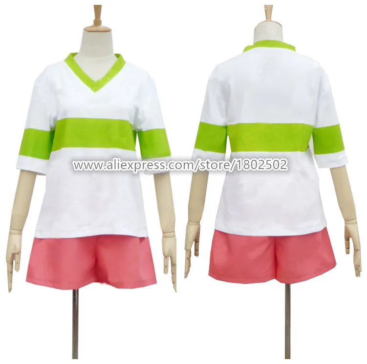spiritted Out Sen to Chihiro no Kamikakushi Chihiro ogino хлопковая футболка рубашка костюм косплей