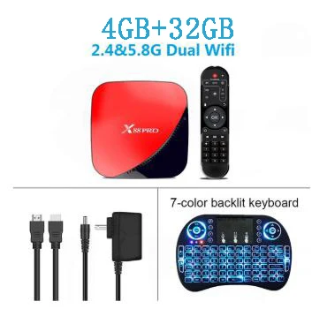 LEMFO X88 PRO 9,0 Android tv Box 4K 2,4G/5G WiFi 4 Гб ram 64 ГБ 32 ГБ RK3318 медиаплеер Youtube Google Play Smart tv Box - Цвет: 4G 32G I8-L