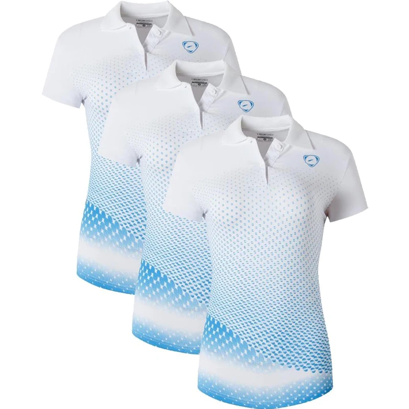 

jeansian 3 Pack Women Casual Short Sleeve T-Shirt Tee Shirts Tshirt Golf Tennis Badminton SWT251 PackB (Please choose US size)